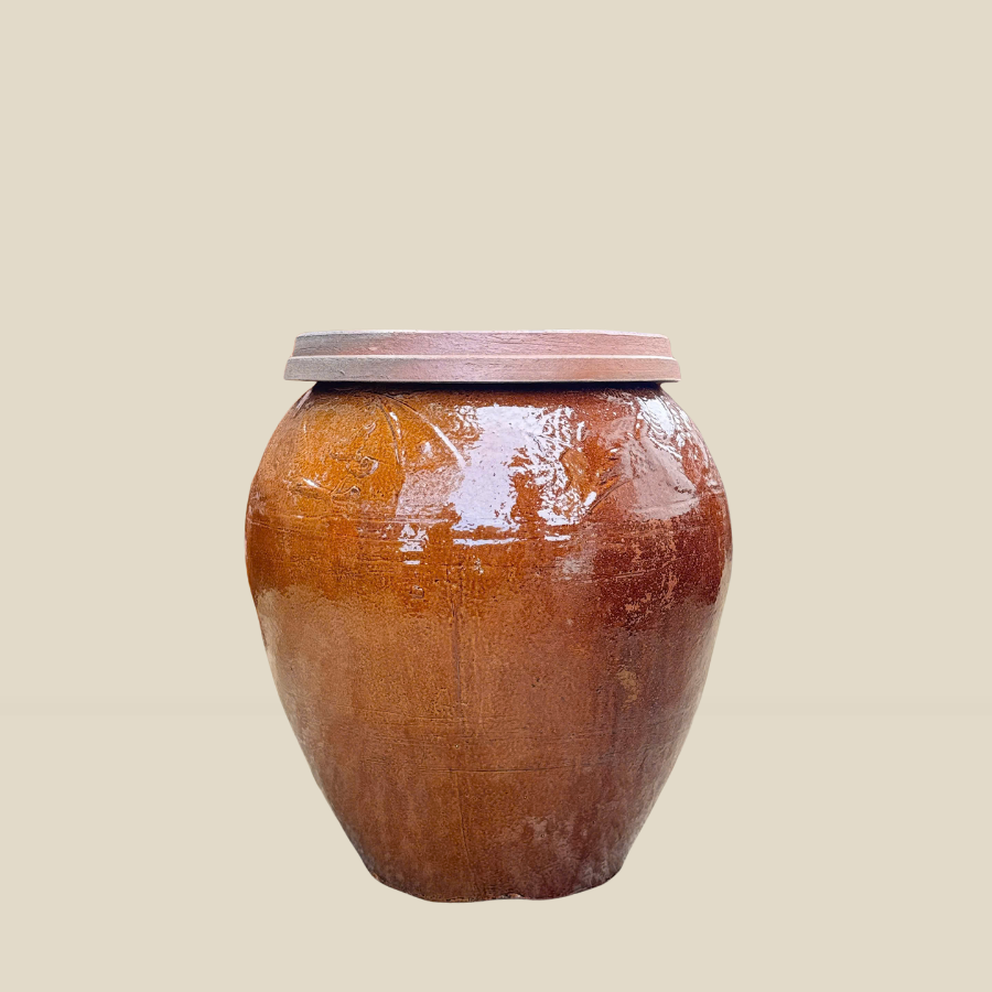 Lu Sành Có Nắp Ủ Mắm, Đựng Gạo 40 Lít