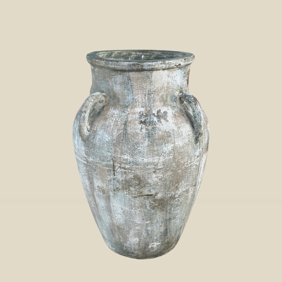 Chậu Đất Nung Trồng Cây Cỡ Lớn, Decor Sân Vườn Đẹp, Dáng Bình 4 Quai Cao 87cm