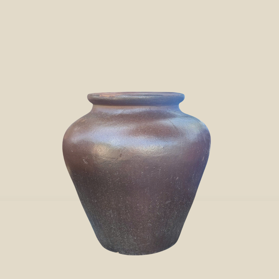 Chậu Trồng Sen, Chậu Đựng Nước Gốm Mộc Decor, Chậu Dáng Chuông 85 Lít