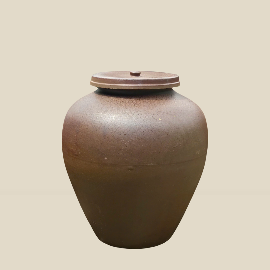 Chum Sành Ngâm Rượu Không Tráng Men Nắp Lớn 100 Lít