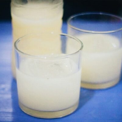 Rượu gạo nếp cái hoa vàng ngâm vắt cốt men gạo nấu thủ công cổ xưa (rượu nếp đục)